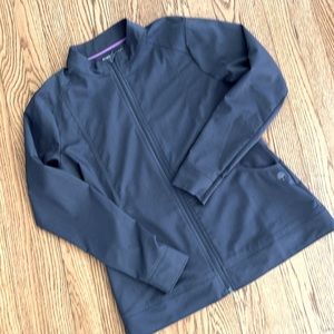 Healing Hands XS pewter gray scrub jacket